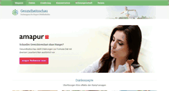 Desktop Screenshot of gesundheitsschau.de